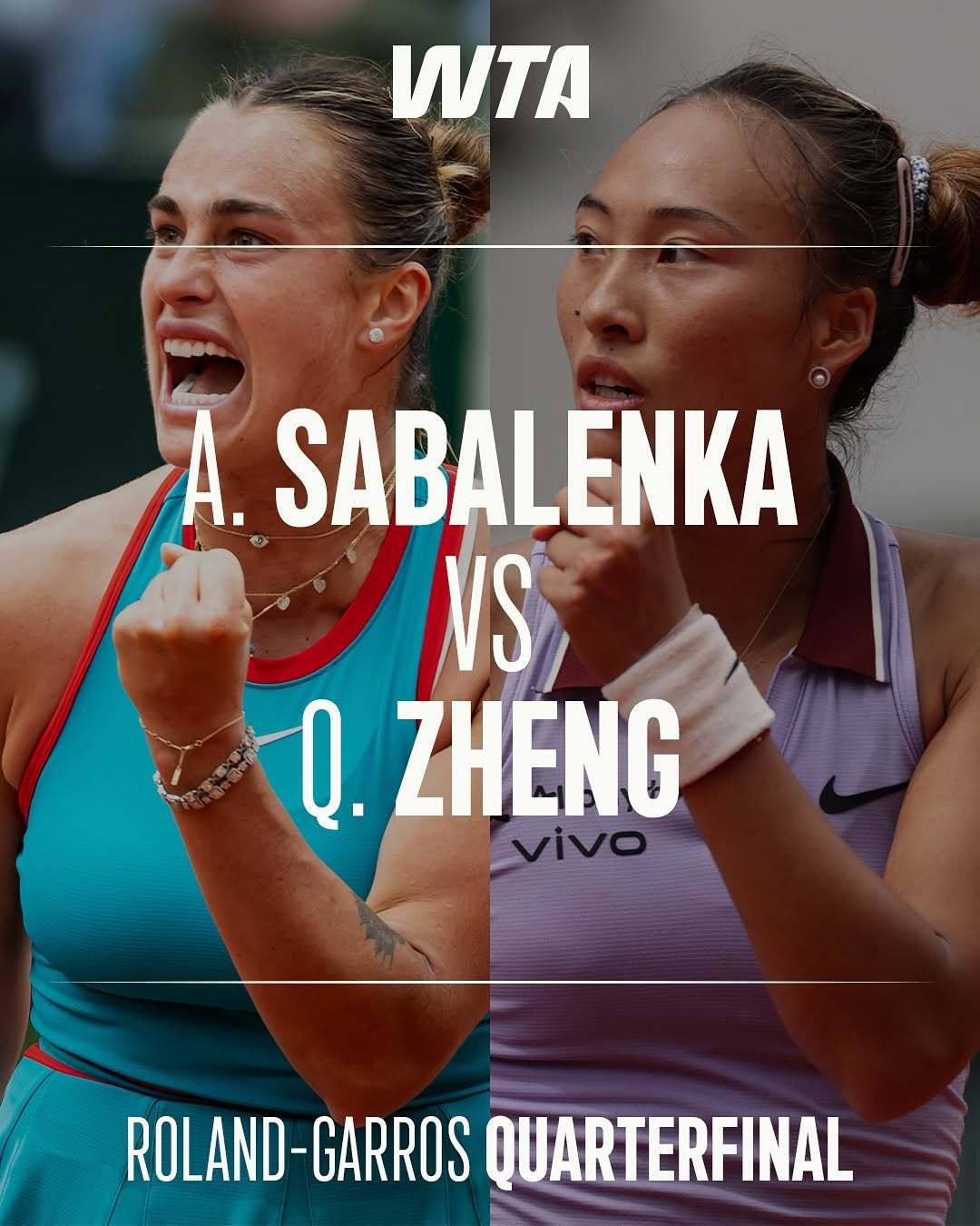 郑钦文不敌萨巴伦卡无缘法网四强 仍创个人法网